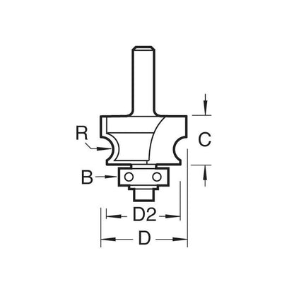 Trend 1/4" Corner Bead 3.2mm C140X1/4TC