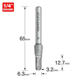 Trend 3.2mm Radius x 12.7mm Cut Radius Cutter C052X1/4TC