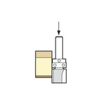 Trend 1/4" 15.9mm Dia. x 25mm Cut Template Profile Cutter C121CX1/4TC