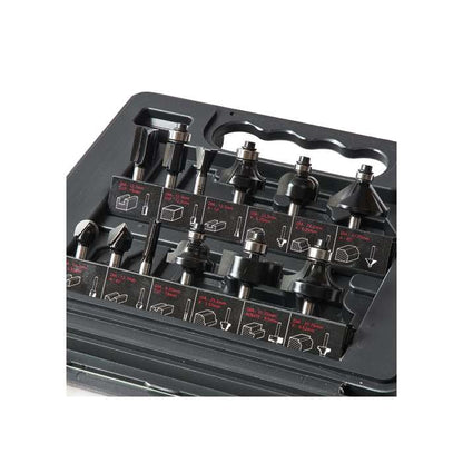 Trend 1/4" 12 Piece 1/4in shank TCT Router Cutter Set SET/SS8X1/4TC