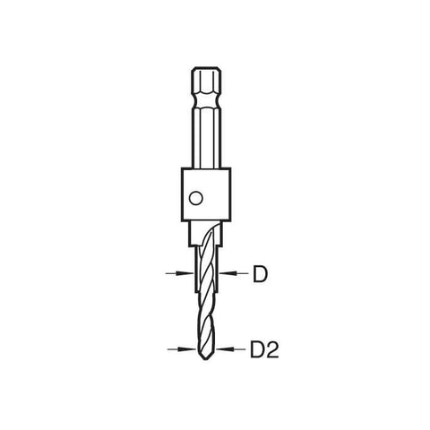 Trend 1/4" Snappy TC Counterbore 9.5mm SNAP/CB/1TC