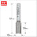 Trend 1/4" Two Flute Straight Cutter 10mm Dia. x 25mm Cut C016CX1/4TC