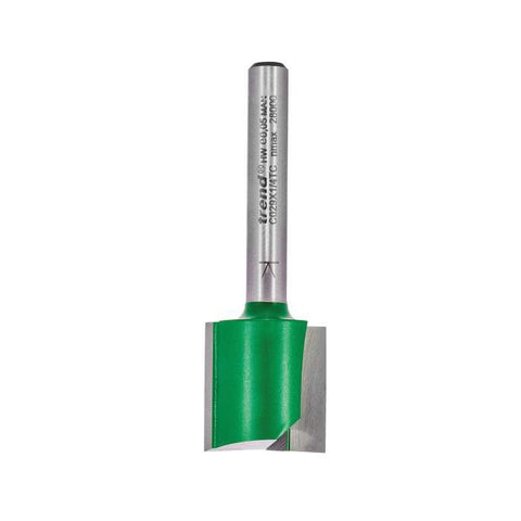 Trend 1/4" Two Flute Straight Cutter 19.1mm Dia. x 19.1mm Cut C029X1/4TC
