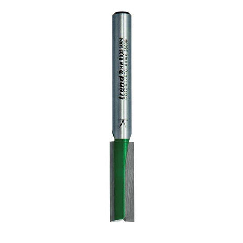 Trend 1/4" Two Flute Straight Cutter 7.9mm Dia. x 25.4mm Cut C012X1/4TC