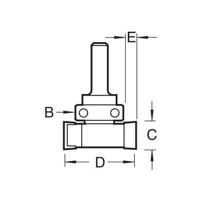 Trend 15mm Cut x 24mm Dia. Intumescent Cutter C220X1/4TC