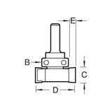 Trend 15mm Cut x 24mm Dia. Intumescent Cutter C220X1/4TC