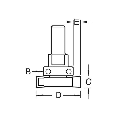 Trend 10mm Cut x 40mm Dia. Intumescent Cutter C208X1/2TC