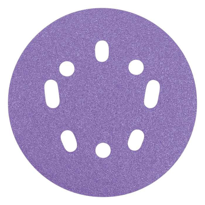 Trend Aluminium Oxide Random Orbital 8-Hole Sanding Disc 10pc 125mm 180 grit AB/125/180A