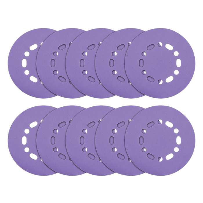 Trend Aluminium Oxide Random Orbital Sanding Disc 10pc 150mm 180 grit AB/150/180A