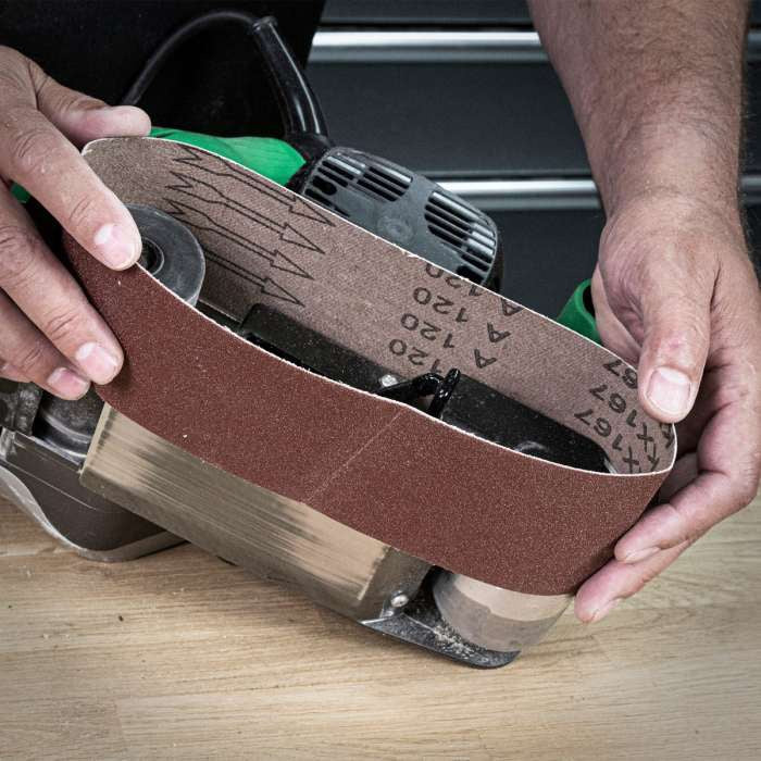 Trend Aluminium Oxide Sanding Belt 60 Grit 75mm x 457mm 3pc AB/B75/60A