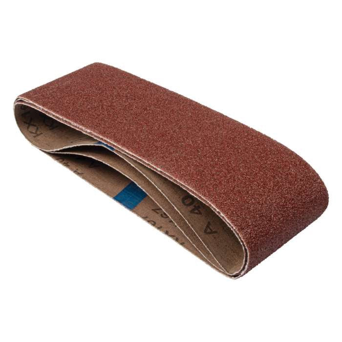 Trend Aluminium Oxide Sanding Belt 120 Grit 75mm x 533mm 3pc AB/B75A/120A