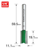 Trend Two Flute Straight Cutter 11.1mm Dia. x 19.1mm Cut C017X1/4TC