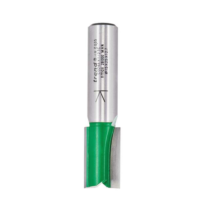 Trend Two Flute Straight Cutter 15mm Dia. x 25mm Cut C024AX1/2TC