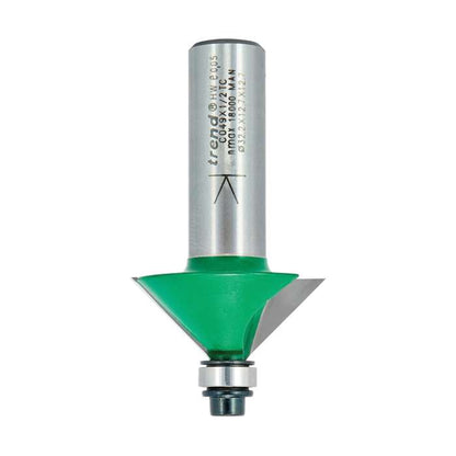 Trend  C049X1/2TC  1/2" bearing guided chamfer SELF-GUIDED CHAMFER/BEVEL CUTTER