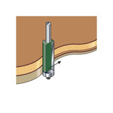 Trend 19.mm Dia. x 50mm Cut Double Guided Trimmer C199X1/2TC