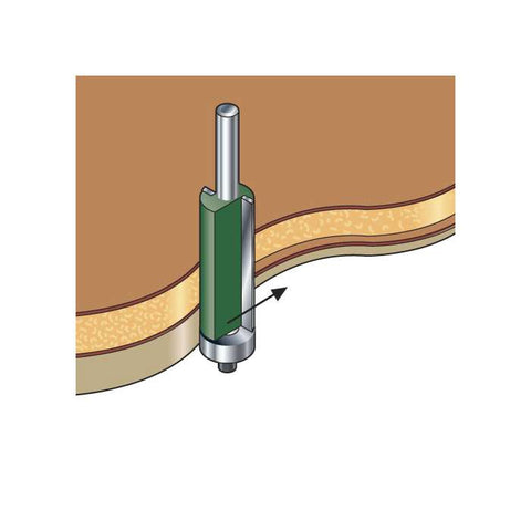 Trend 19.mm Dia. x 50mm Cut Double Guided Trimmer C199X1/2TC