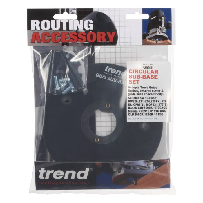 TREND GB/5/V SUBBASE FOR MAKITA RT0700C / DRT50 ROUTER / TRIMMER