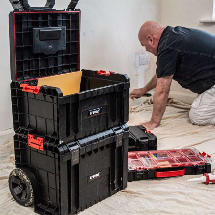 Trend MS/T/SET3/A ProTransit Tool Box Storage Set 3 Piece Heavy Duty with Wheeled