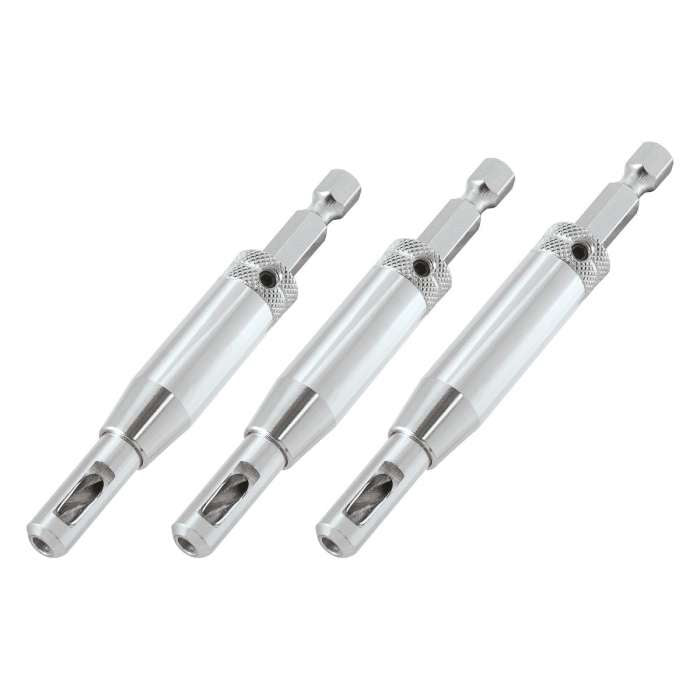 Trend Quick Release 3 Piece Hinge Fitting Drill Bit Guide Set QR/DBG/SET