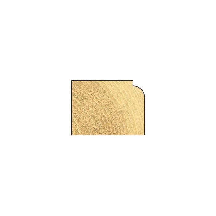 Trend 3.0mm Radius x 9.5mm Cut Rounding Over Cutter C074BX1/4TC