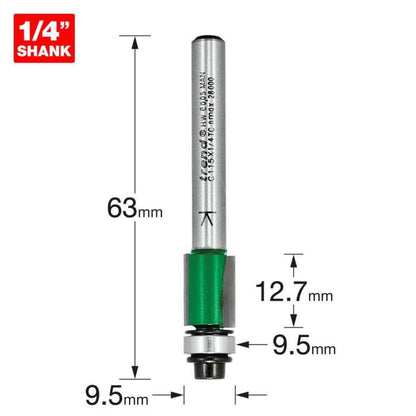 Trend Self guided trimmer 9.5mm diameter C115X1/4TC