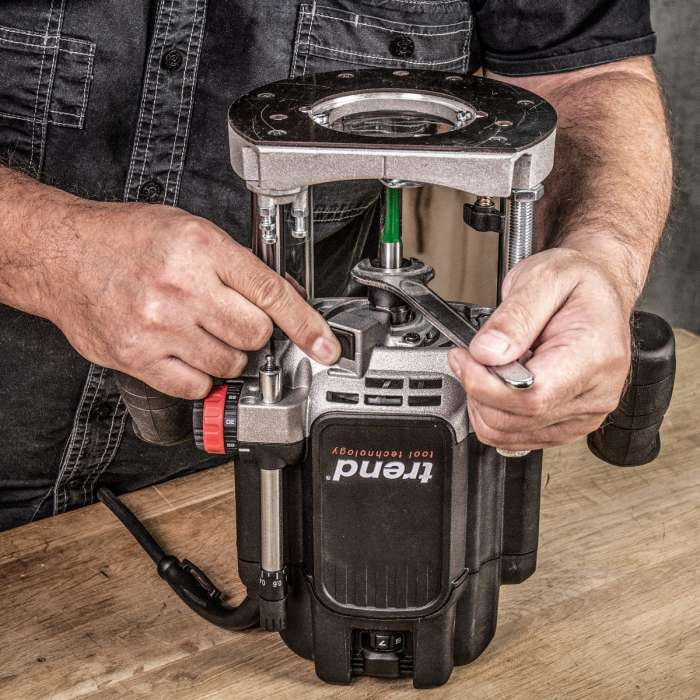 Trend T12EK 1/2" Variable Speed Plunge Router 2300W 240V