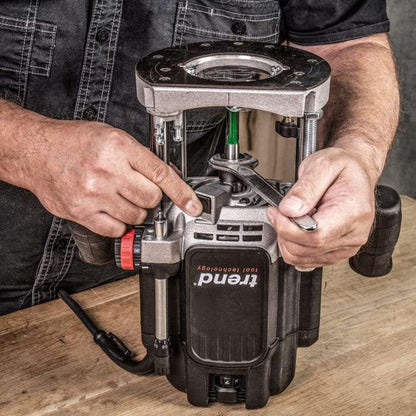 Trend T14EK 1/2in Dual Mode Plunge Router 240V/2300W with Carry Case