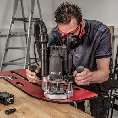 Trend T14EK 1/2in Dual Mode Plunge Router 240V/2300W with Carry Case