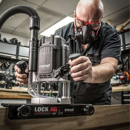 Trend T14EK 1/2in Dual Mode Plunge Router 240V/2300W with Carry Case