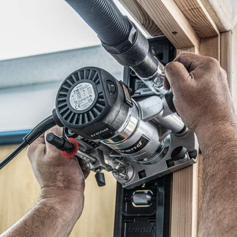 Trend T1EPS 1/4" Electric Trim & Plunge Router Kit 240V/710W