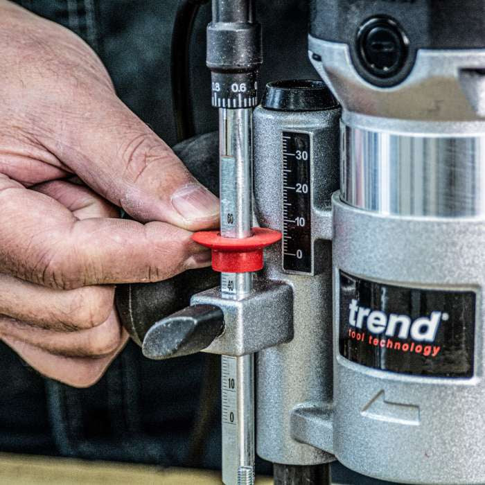 Trend T1EPS 1/4" Electric Trim & Plunge Router Kit 240V/710W