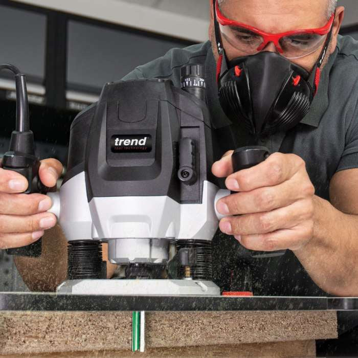 Trend T7ELK 1/2" T7E Variable Speed Plunge Router 1750W 110V