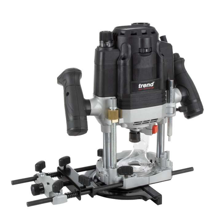 Trend T8EK 1/2in Dual Mode Plunge Router 2200W 240V With Carry Case