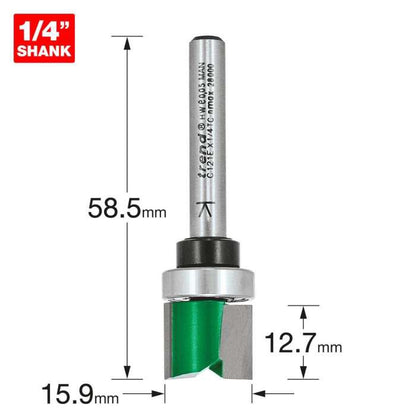 Trend 15.9mm Dia. x 12.7mm Cut Template Profile Cutter C121EX1/4TC