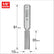 TREND TRE36012TC 3/60 X 1/2 10.0MM TCT TWO FLUTE CUTTER3/60X1/2TC