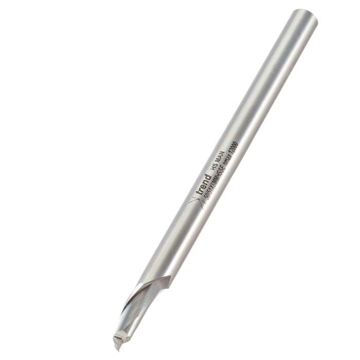 TREND TRE50518HSE HELICAL PLUNGE BIT 8MM DIAMETER X 8MM SHANK HSSE 50/51x8mmhsse
