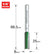 Trend Two Flute Straight Cutter 8.0mm Dia. x 25mm Cut C012AX1/4TC