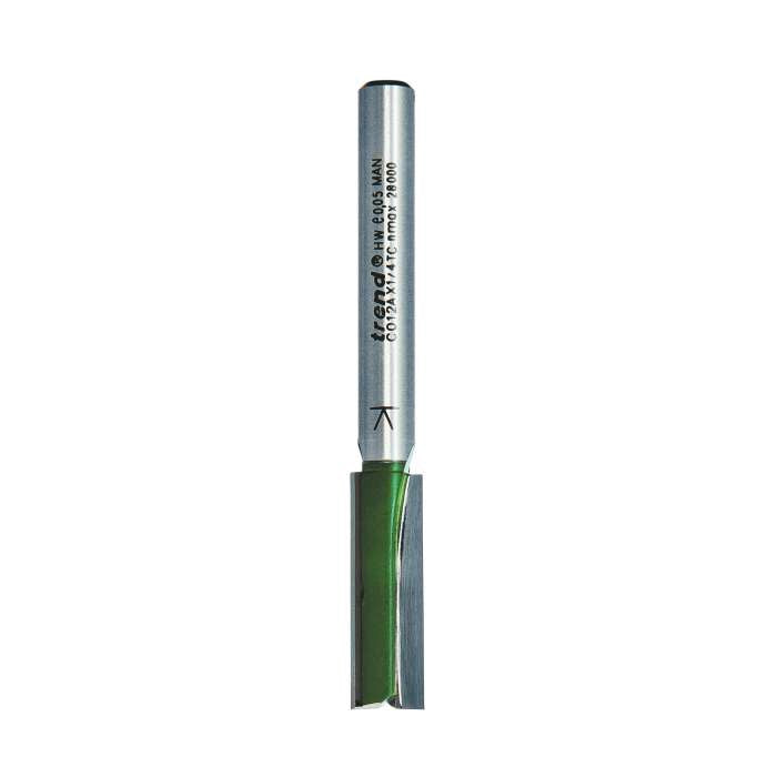 Trend Two Flute Straight Cutter 8.0mm Dia. x 25mm Cut C012AX1/4TC