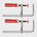 Trend Universal Rail Clamp (Pair) PH/CLAMP/THR