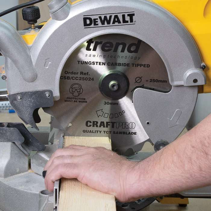 Trend Wood Mitre Saw Blade 216mm x 30mm x 24/48/60T, 3 Pack CSB/CC216/3PK