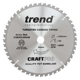 Trend Wood Mitre Saw Blade 305mm x 30mm x 48T CSB/CC30548