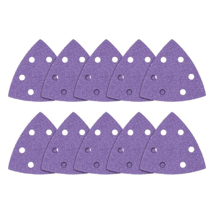 Trend Zirconium Delta Sanding Sheet 10 pc 93mm 80 grit AB/OSC/80Z