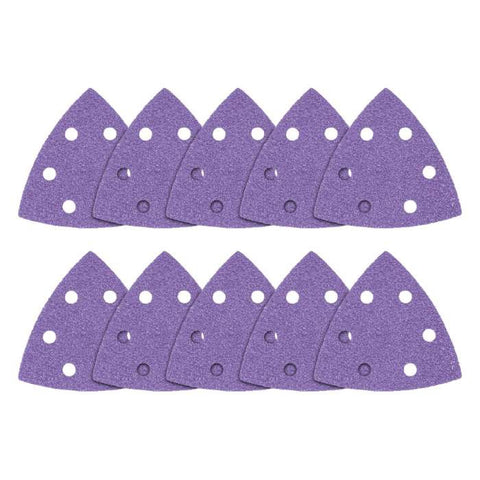 Trend Zirconium Delta Sanding Sheet 10 pc 93mm 80 grit AB/OSC/80Z