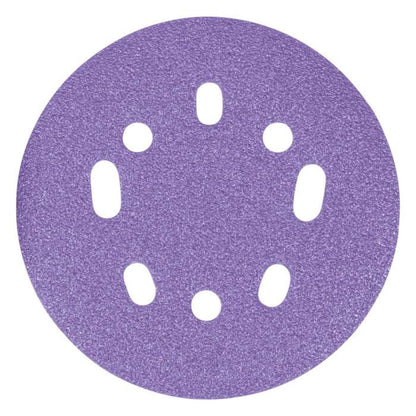 Trend Zirconium Random Orbital 8-Hole Sanding Disc 10pc 125mm 80 grit AB/125/80Z