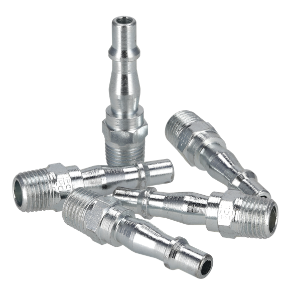 Sealey AC04 PCL Screwed Adaptor Male 1/4"BSPT - Pack of 5