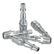 Sealey AC04 PCL Screwed Adaptor Male 1/4"BSPT - Pack of 5