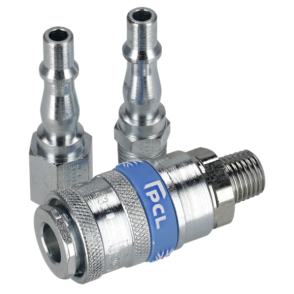 Sealey AC60 PCL Air Tool Coupling Kit 1/4"BSP 3pc