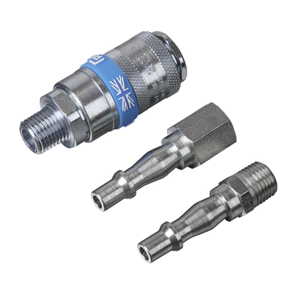 Sealey AC60 PCL Air Tool Coupling Kit 1/4"BSP 3pc