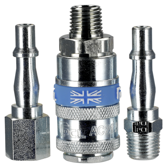 Sealey AC60 PCL Air Tool Coupling Kit 1/4"BSP 3pc