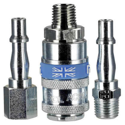 Sealey AC60 PCL Air Tool Coupling Kit 1/4"BSP 3pc